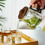 Théière en Verre et Bois <br> 500-800ml