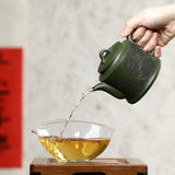 Théière chinoise en argile de Yixing <br> Verte 280 ml
