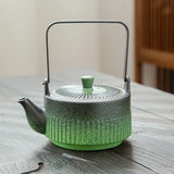Théière en céramique Verte