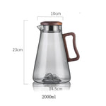 Carafe à Thé Glacé <br> Verre et Bois 2L