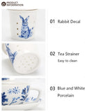Théière égoïste originale <br> Verre et porcelaine 400ml