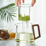 Théière en Verre et Bois <br> 500-800ml