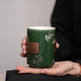Tasse en Porcelaine <br> Verte 280-350ml