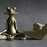 Tea Pet Grenouille <br> Porte encens en Cuivre