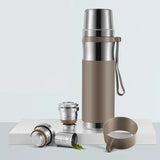 Thermos Thé avec Infuseur <br> Tout inox 750 ml - 1 L
