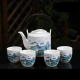 Service à Thé en Porcelaine de Chine <br> 4 ou 6 tasses 650ml