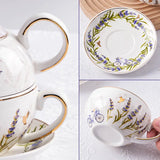 Théière en Porcelaine Individuelle <br> avec Tasse 480ml