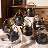 Théière en Céramique <br> Anse Bois de Bambou 700ml