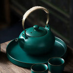 Théière en Grès Verte <br> 550ml