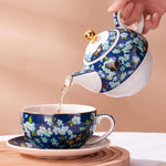 Service à Thé Floral <br> Porcelaine 480ml