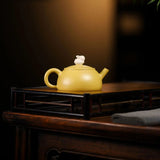 Théière Chinoise en Terre Cuite Jaune <br> Yixing 120ml