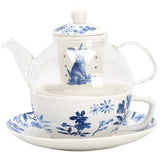 Théière égoïste originale <br> Verre et porcelaine 400ml
