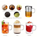 Tisanière en Verre <br> Filtre Inox 470ml