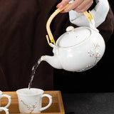Théière en Porcelaine Blanche <br> Avec Filtre 660ml
