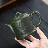 Théière chinoise en argile de Yixing <br> Verte 280 ml