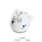 Théière en Porcelaine <br> Bleue et Blanche 190ml