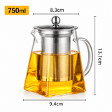Théière Carrée en Verre <br> 550-950ml