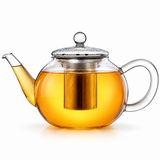 Théière verre et inox <br> avec infuseur 1,6 L
