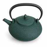 Théière en Fonte Plate <br> Verte Wazuqu Itome 1L