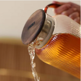 Carafe à Thé Glacé <br> Verre et Bois 2L