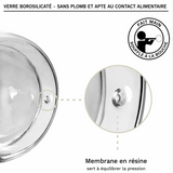 Mug Verre Double Paroi <br> lot de 6 Colibri 250ml
