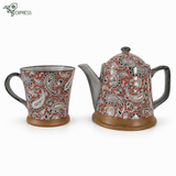 Ensemble théière et tasse japonaises
