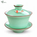 Théière chinoise <br> Gaiwan celadon 130 ml