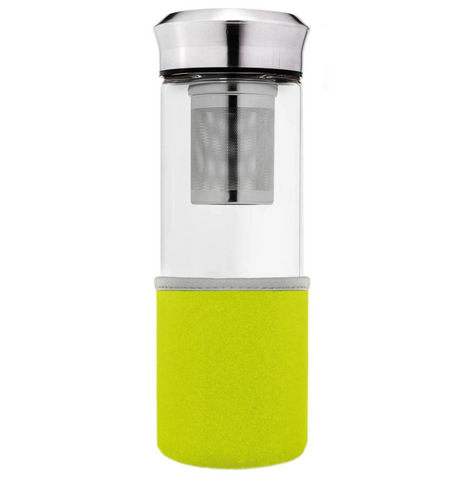 Gourde en Verre avec Infuseur <br> et housse 400ml