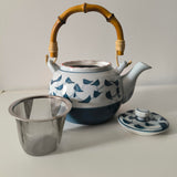 Théière en Porcelaine Anse Bambou