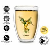 Mug Verre Double Paroi <br> lot de 6 Colibri 250ml