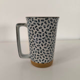 Mug japonais Bleu <br> Fleurs 400ml
