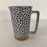 Mug japonais Bleu <br> Fleurs 400ml