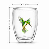 Mug Verre Double Paroi <br> lot de 6 Colibri 250ml