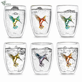 Mug Verre Double Paroi <br> lot de 6 Colibri 250ml