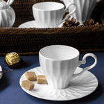 Service à Thé Blanc <br> Porcelaine 1,2L