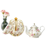 Service à Thé Fleuri <br> 2 tasses 400ml