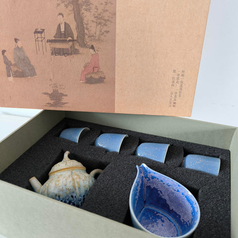 Service à Thé Porcelaine Chinoise <br> Jingdezhen 140 à 200ml