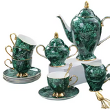 Service à Thé Porcelaine Verte