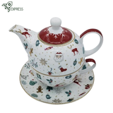 Service à Thé Noël <br> Tea For One Porcelaine 270ml