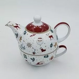 Service à Thé Noël <br> Tea For One Porcelaine 270ml