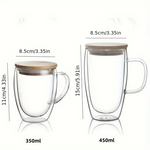 Tasse Double Paroi Avec Couvercle <br> 250ml/350ml/450ml