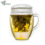 Tasse en Verre Avec Infuseur <br> et couvercle 400ml