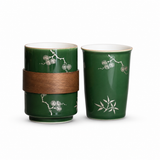 Tasse en Porcelaine <br> Verte 280-350ml