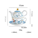 Théière en Porcelaine Anglaise <br> et Tasse 440-900ml