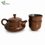 Théière en Céramique Artisan <br> et tasses 460ml