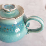 Théière en Céramique Turquoise <br> Artisanale 130ml