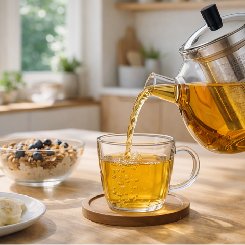 Théière Verre et Inox