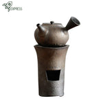 Théière avec Réchaud Ancienne