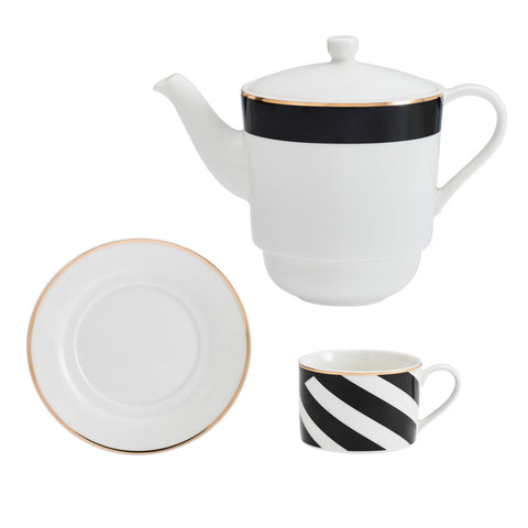 Théière avec Tasse Incorporée <br> Art Déco 500ml