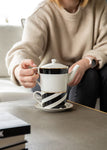Théière avec Tasse Incorporée <br> Art Déco 500ml